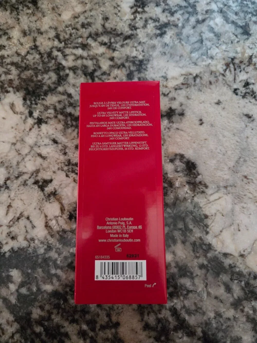 Authentic Christian Louboutin velvet matte lipstick (Burning Babe 415M)